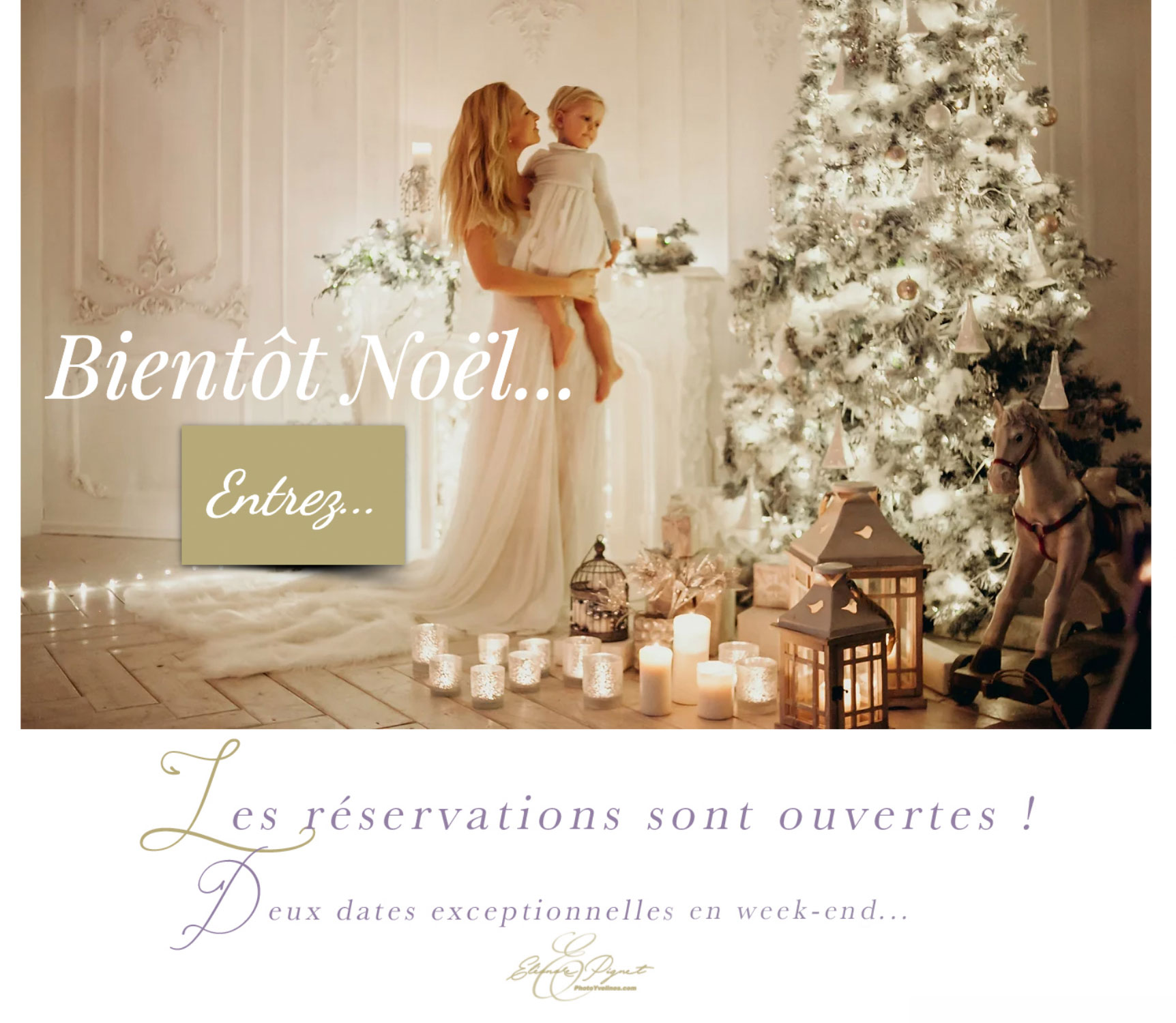 Réservation des shootings de Noël