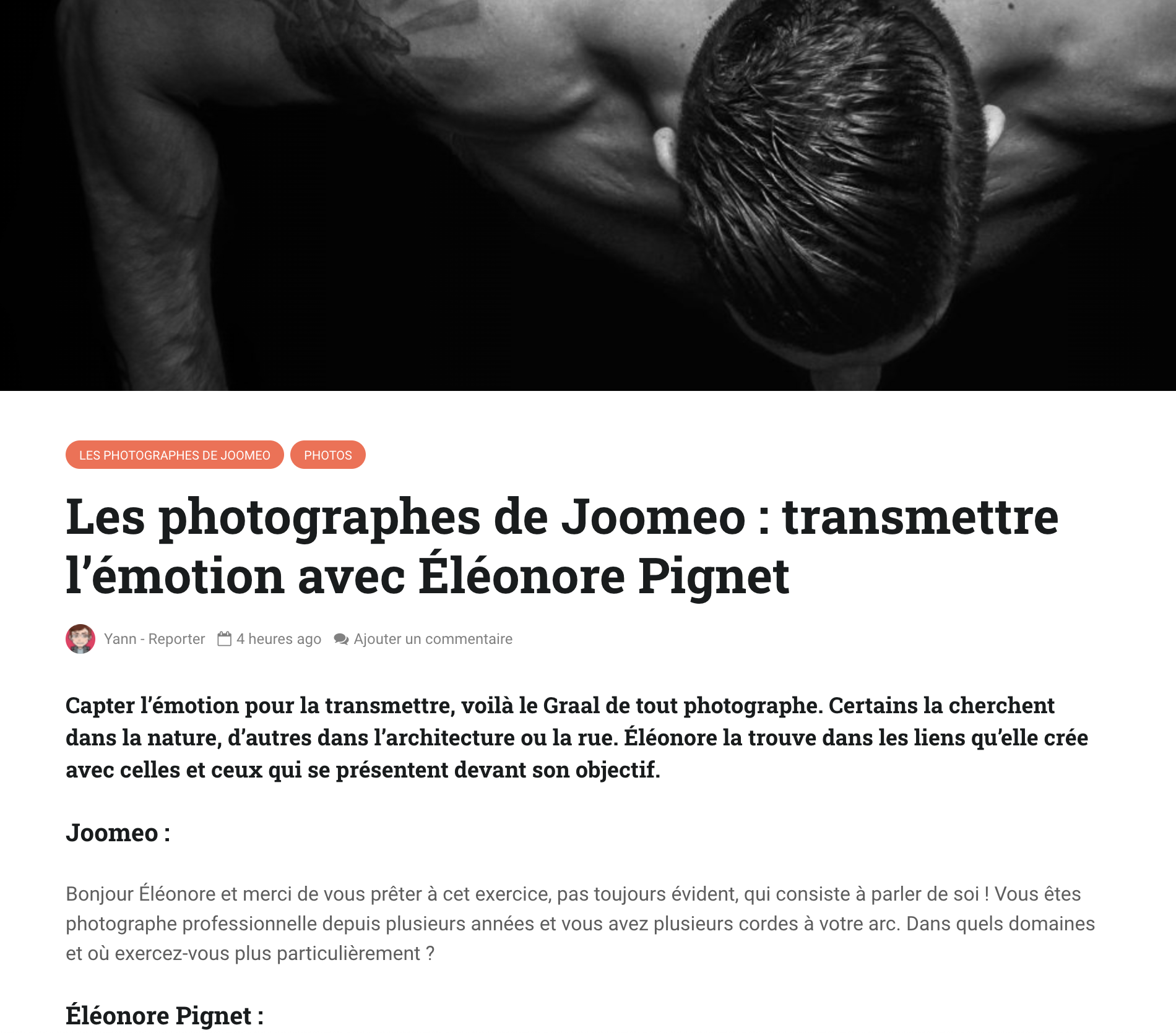 L&rsquo;interview pour Joomeo